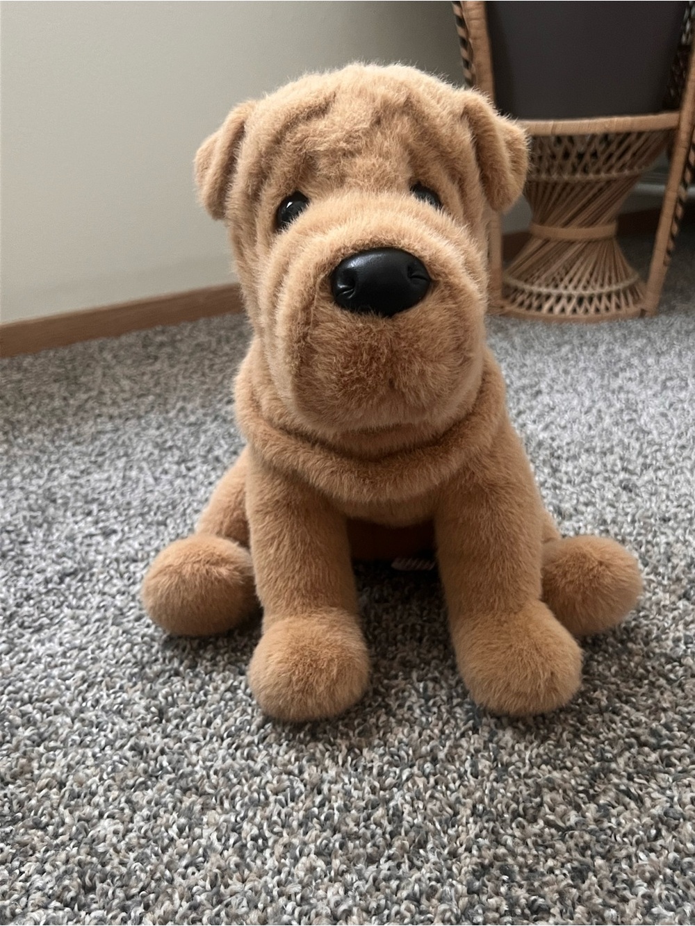 “Tater” Dlux Plush Stuffed Animal - Soft Brown Cuddly Dog
